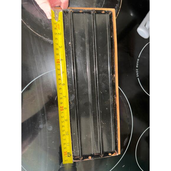 Wood and metal floor vent 12 in - Picture 2 of 3